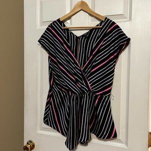 2 for $10 Express Striped Blouse— size XL